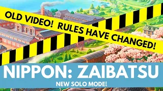 Nippon: Zaibatsu | Solo Board Game Tutorial & Playthrough (Sponsored Video)