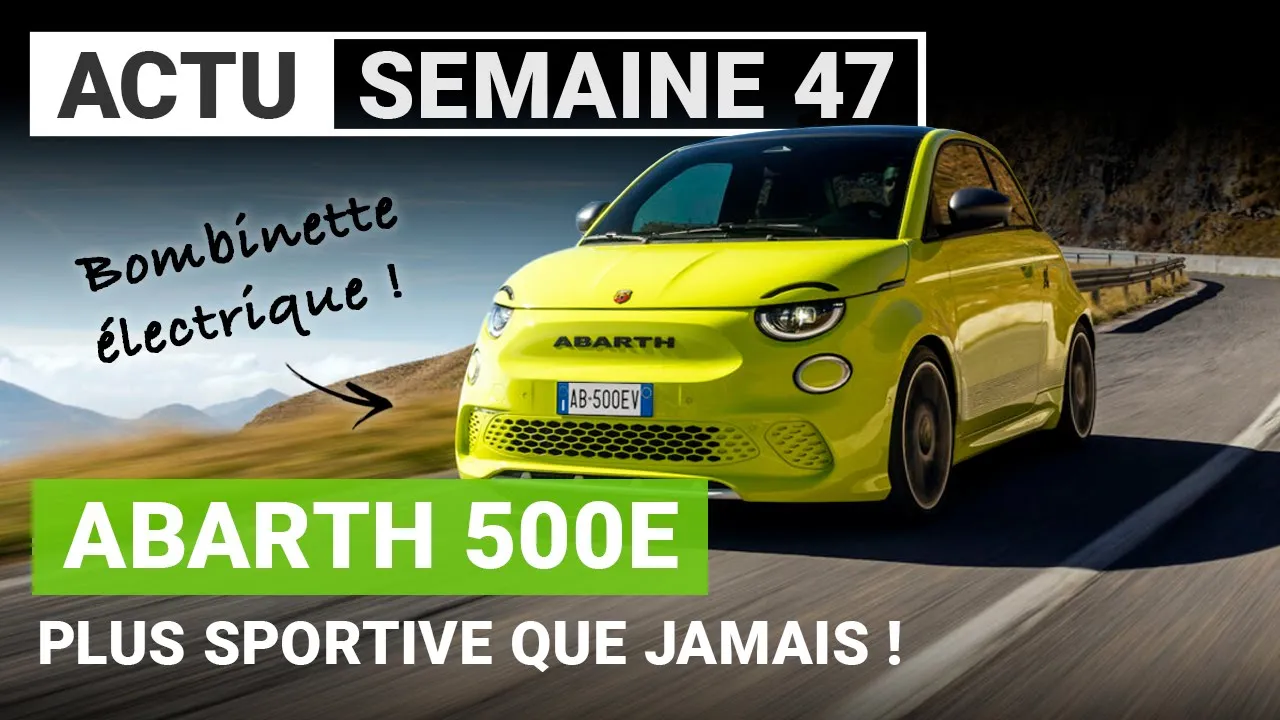 La Fiat 500e débarque sur les routes en version Abarth !