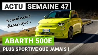 La Fiat 500e débarque sur les routes en version Abarth !