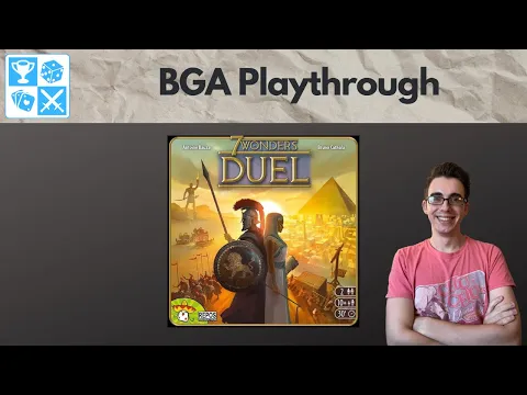 Head to head battle of the civilizations! 7 Wonders Duel [BGA Playthrough]