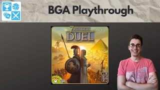 Head to head battle of the civilizations! 7 Wonders Duel [BGA Playthrough]