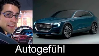 2018 Audi Q6 e-tron PREVIEW as Audi e-tron quattro concept electric 500km range