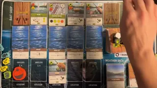 Solo Gameplay and Review: Tournament Fishing: The Deckbuilding Game