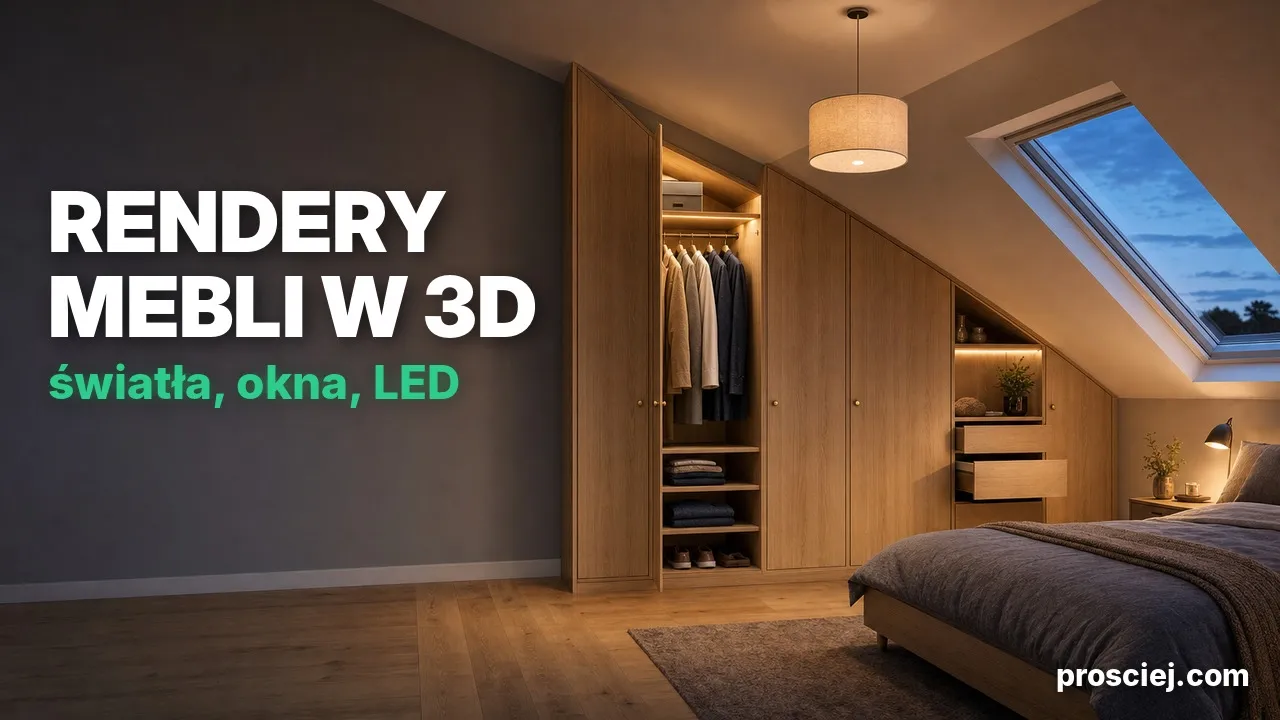 Thumbnail for 3D Furniture Render: Lights, LEDs, and Roof Windows
