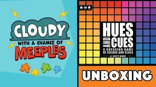 Hues and Cues Unboxing - Cloudy with a Chance of Meeples