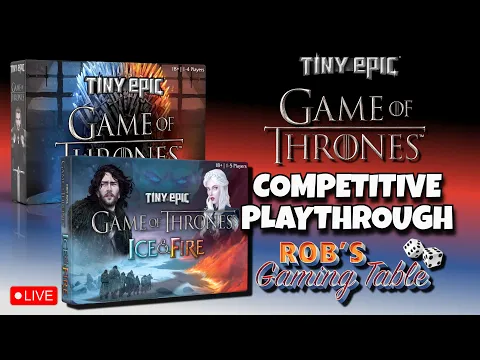Tiny Epic Game of Thrones Ice & Fire Playthrough (3 Players Competitive)
