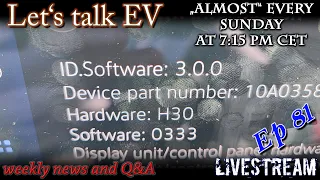 (live) Let's talk EV - 3.0 OTA VW starts this week - For me too?