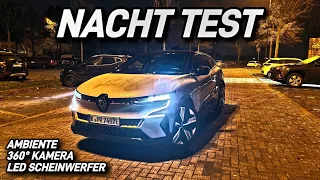 Renault Megane E-Tech Nacht Test. Led Scheinwerfer -  360° Kamera -  Ambiente. #elektroauto