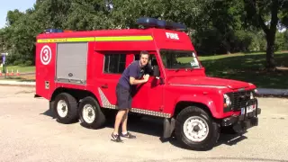 I Drove a 6-Wheel Drive Land Rover Fire Truck