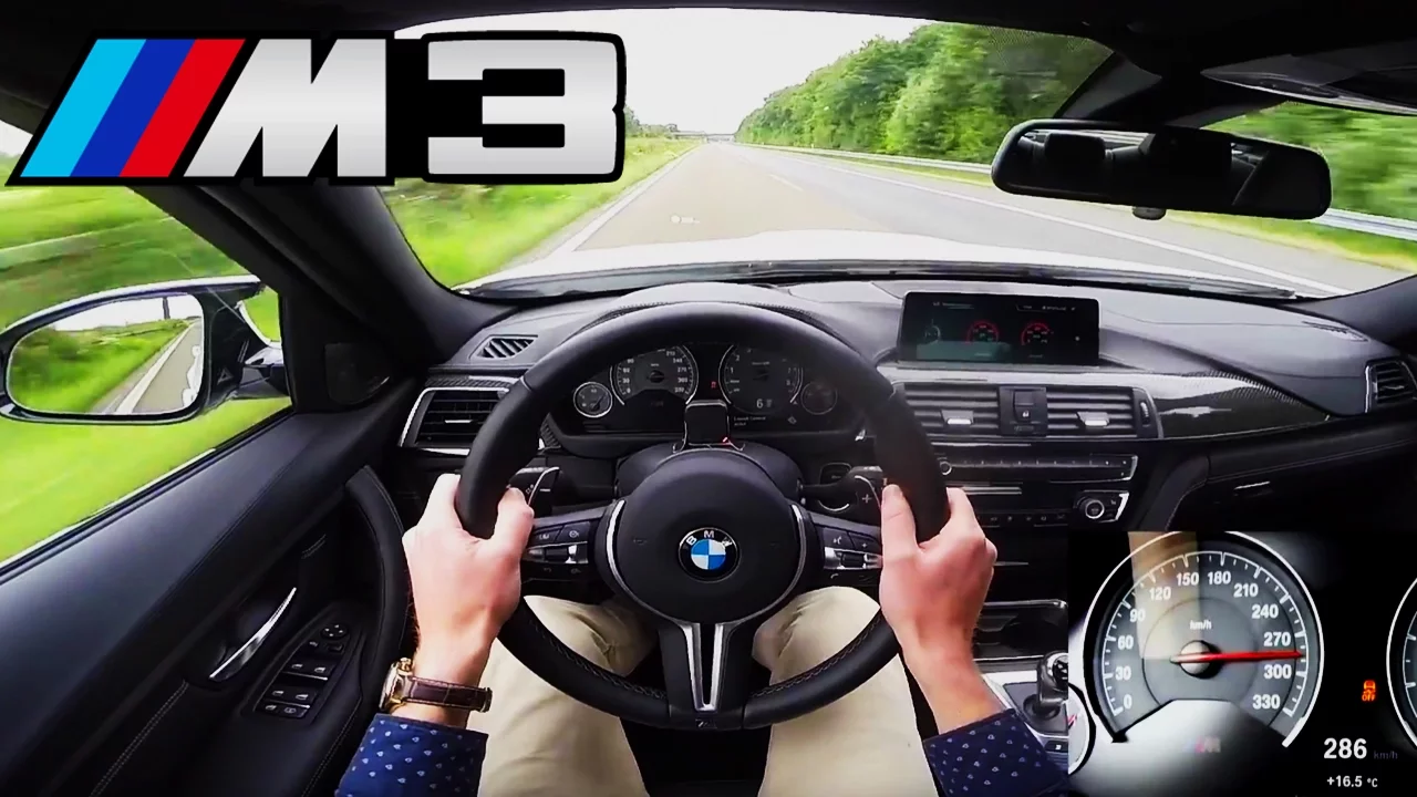BMW M3 Competition Top Speed Acceleration Autobahn POV Sound - 450 HP F80 Sedan