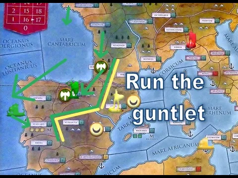 BEST BARBARIAN OFFENSIVE - Run the Gantlet - Rome Total War: The Board Game - Strategy Guide - 6