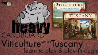 Viticulture EE with Tuscany 4p Play-through, Teaching, & Roundtable discussion by Heavy Cardboard