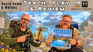 Cascadia Alpine Lakes - Learn to Play, Playthrough & Kavalan Solist Fino Sherry Cask Whisky Pairing
