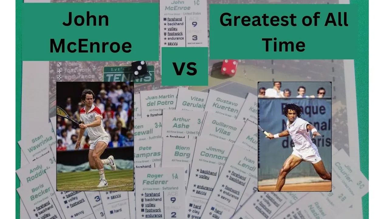 Let's PLAAY Tennis : John McEnroe vs Yannick Noah playthrough
