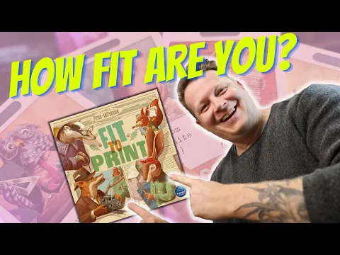 Get Ready to Break a Sweat with Fit To Print Board Game