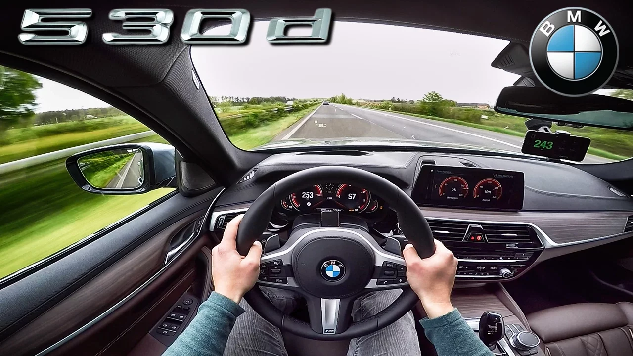2017 BMW 5 Series G30 530d M Sport AUTOBAHN POV ACCELERATION & TOP SPEED by AutoTopNL