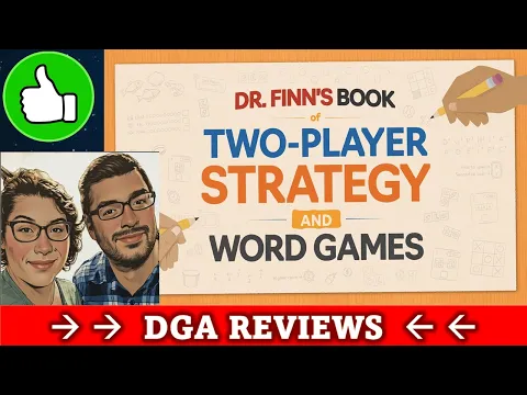 DGA Reviews Board Games: Dr. Finn's Book of Two-Player Strategy and Word Games (Cozy Game Night)