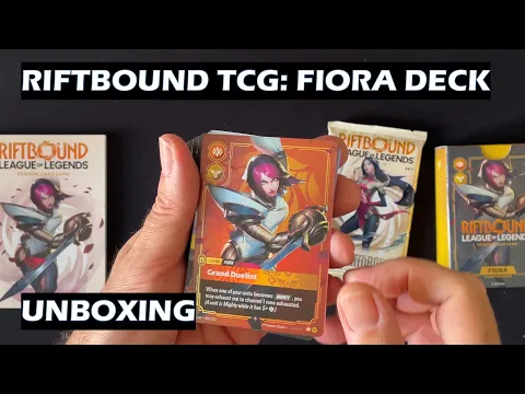 Unboxing Fiora Riftbound TCG Champion Deck League of Legends