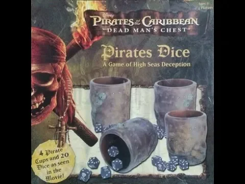 Pirates of the Caribbean Pirates Dice Game (2006, Friendly Games) -- What's Inside