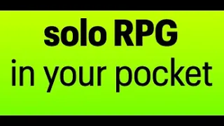 Solo RPG in your pocket