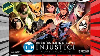 Injustice Gods Among Us - A DC Deck-Building Game Boardgamechuck Unboxing