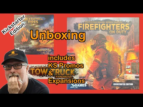 Unboxing Firefighters on Duty Kickstarter Edition | Artipia Games | inc. Expansions and KS Promos