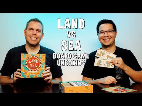 Unboxing Land Vs Sea - Map Making Tile Placement Board Game