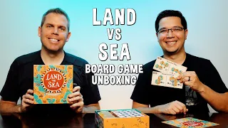Unboxing Land Vs Sea - Map Making Tile Placement Board Game