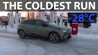MG4 XPower 1000 km challenge in extreme cold weather
