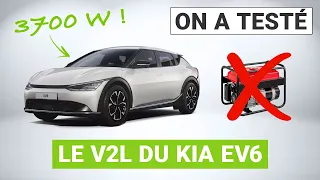 Vous cherchez un groupe électrogène ? Prenez un Kia EV6 !