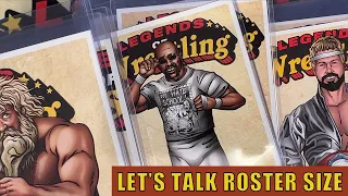 Let's talk roster size. Promoter Toolbox Filsinger Games Legends of wrestling WWF Memphis Portland