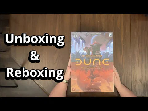 Dune: War For Arrakis - Board Game Unboxing & Reboxing - What's Inside the box?