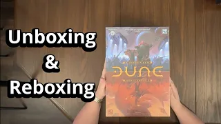 Dune: War For Arrakis - Board Game Unboxing & Reboxing - What's Inside the box?