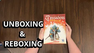 Crusaders: Thy Will Be Done - Board Game Unboxing & Reboxing - What's in the Box?