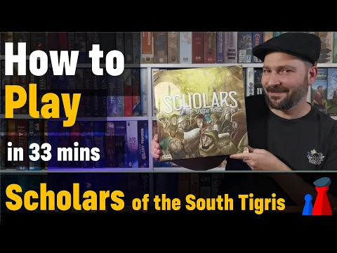 How to play Scholars of the South Tigris boardgame - Full teach + Visuals - Peaky Boardgamer