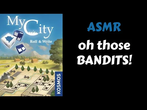 ASMR  MY CITY roll and write Game 11! Solo Board Game Playthrough (Whispering)