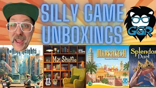 Silly Board Game Unboxings - April, 2023 - Autobahn, Marrakesh, Splendor Duel, and More!