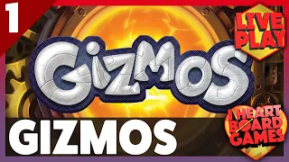 Gizmos, from CMON, by Phil Walker-Harding | Live Play | Session 1, 4 Players