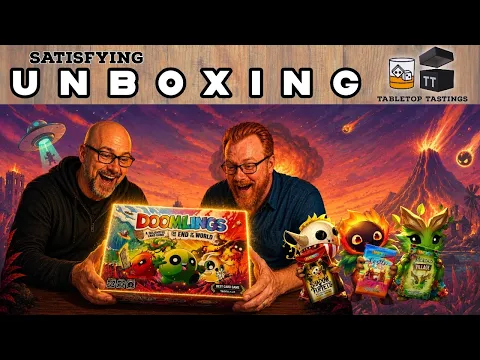Doomlings Third Edition Board Game Unboxing | Steve & Les React