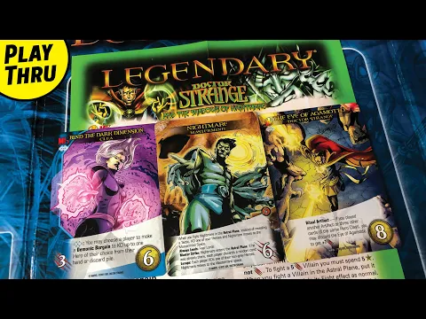 MARVEL LEGENDARY Playthrough with the Doctor Strange and the Shadows of Nightmare Expansion