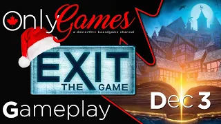 Exit The Game 2022 Advent Calendar: The Hunt For The Golden Book (December 3) Board Game Gameplay