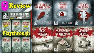 50 Clues review with a playthrough of a little intro game Escape the blast zone