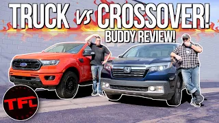 Honda Ridgeline Surprises When Compared Against a Ford Ranger FX4 in this Comprehensive Buddy Review