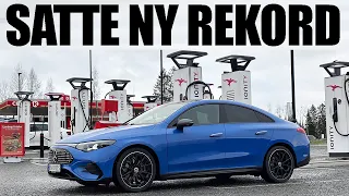 Mercedes CLA 350 4MATIC | Rekkviddetest i 80km/t, 100km/t og i 120km/t