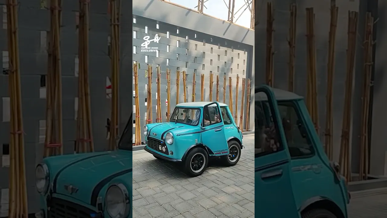 Somehow this Mini Cooper has become even more mini...🤣 #minicooper #small #cars