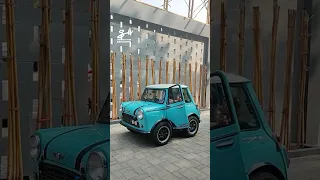 Somehow this Mini Cooper has become even more mini...🤣 #minicooper #small #cars