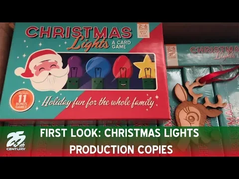 First Look: Christmas Lights Card Game Production Copies