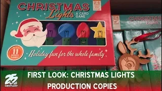 First Look: Christmas Lights Card Game Production Copies