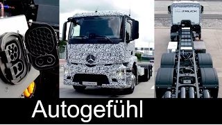 First electric 26t truck! Mercedes Urban eTruck concept Lkw + Fuso Canter E-Cell #daimleretrucks