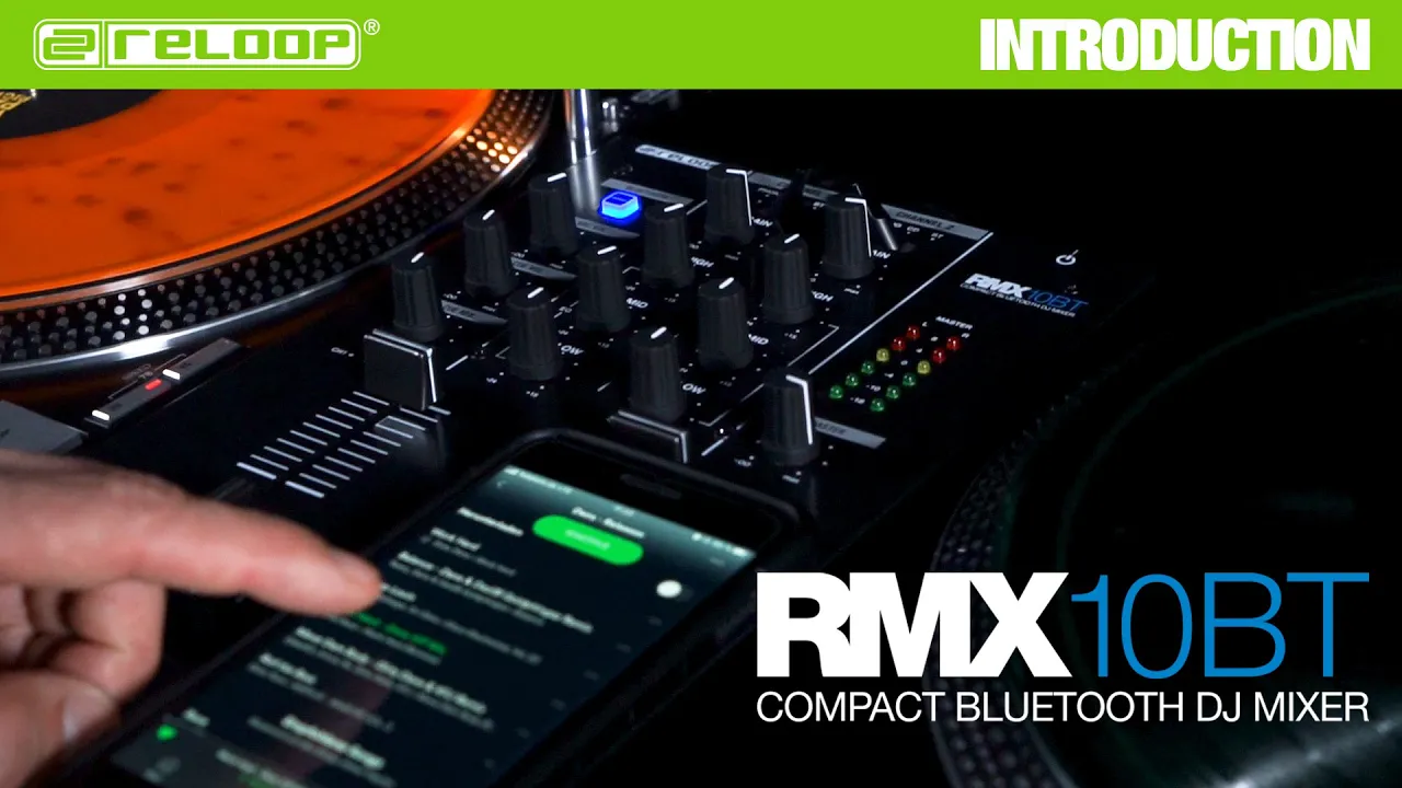 Product video thumbnail for Reloop RMX-10BT 2-Channel Bluetooth DJ Mixer